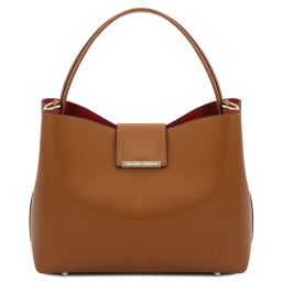 Clio Bolso Secchiello en Piel Cognac TL141690