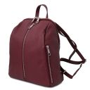 TL Bag Zaino da Donna in Pelle Morbida Bordeaux TL141982