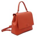 Silene Leather Convertible Backpack Handbag Brandy TL142152