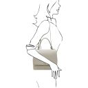 Silene Leather Convertible Handbag Светло-серый TL142152