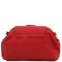 Lara Soft Leather Clutch With Chain Strap Lipstick Red TL142246