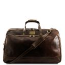 Bora Bora Trolley Leather bag - Small Size Dark Brown TL3065