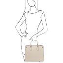 Iside Leather Business bag for Women Бежевый TL142240