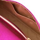 TL Bag Metallic Leather Clutch Fuchsia TL141993