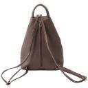 Shanghai Soft Leather Backpack Grey TL141881
