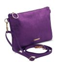 TL Bag Metallic Soft Leather Clutch Purple TL141988