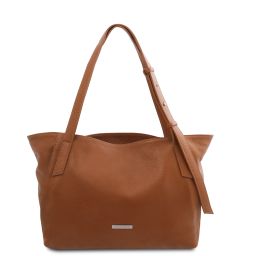 TL Bag Sac Shopping en Cuir Souple Cognac TL142230