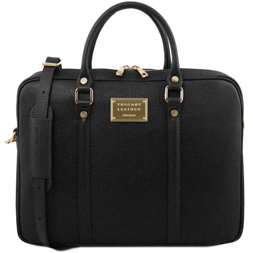 Prato Exclusive Saffiano Leather Laptop Case Черный TL141626