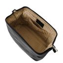 Smarty Leather Toiletry bag - Large Size Black TL141219