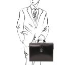 Canova Leather Doctor bag Briefcase 3 Compartments Черный TL141186