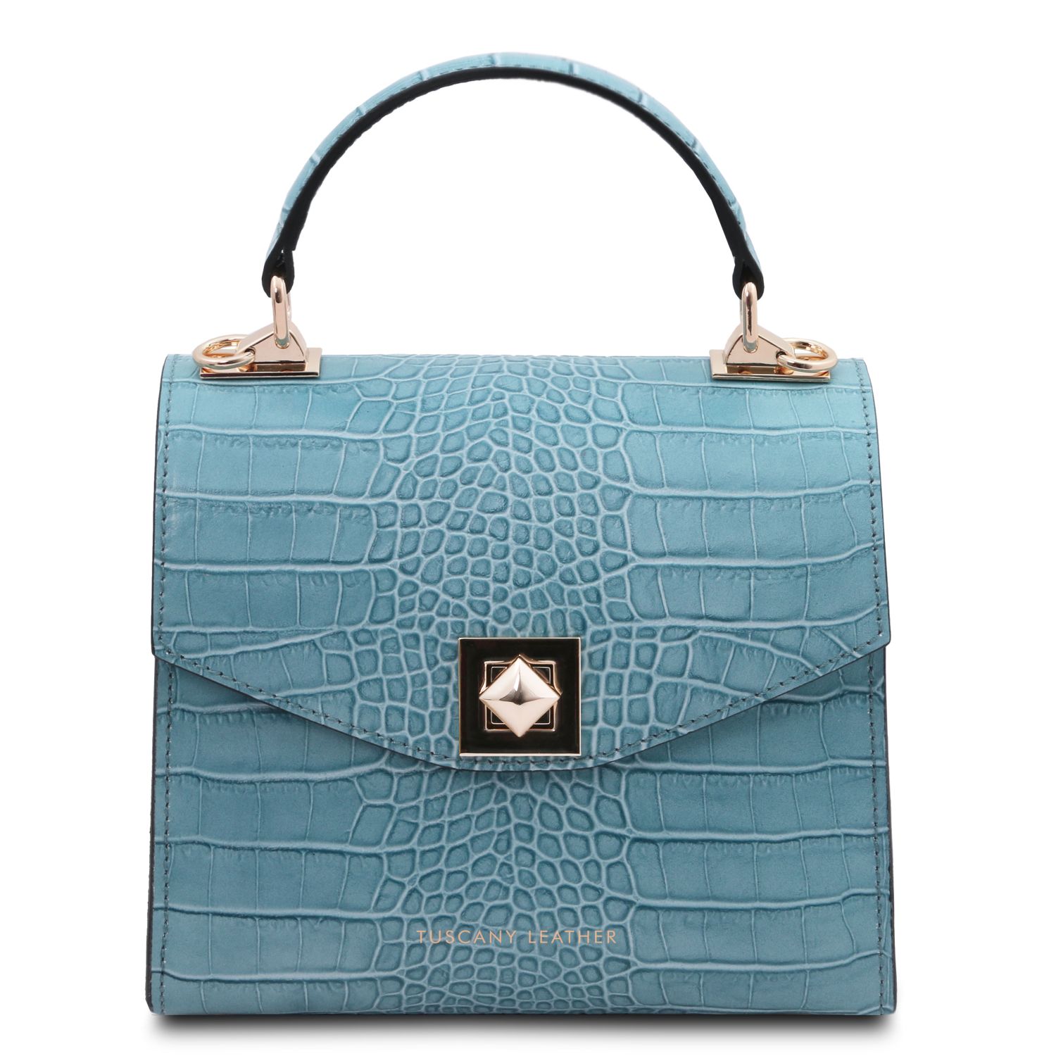Jumbo Frame Shoulder Bag in Midnight Blue Croc-Effect Leather – Victoria  Beckham US