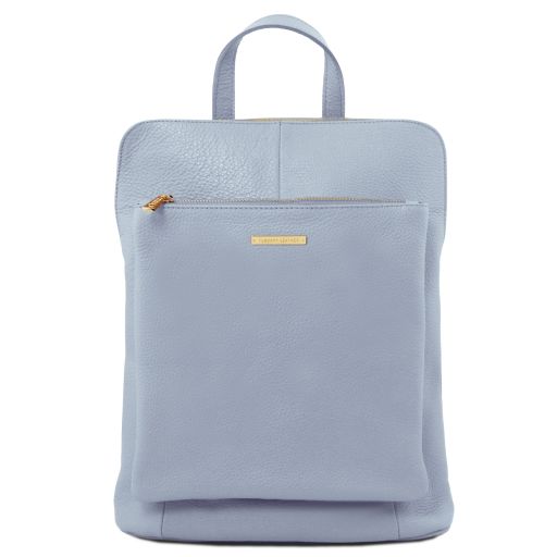 TL Bag Soft Leather Backpack for Women Светло-голубой TL141682
