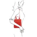 TL Bag Petite sac à dos en Cuir Pour Femme Corail TL142092
