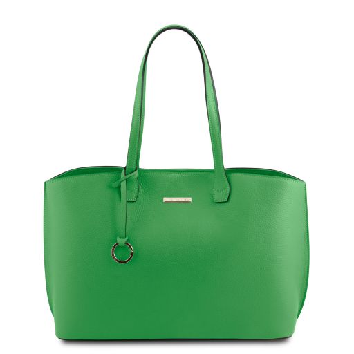 TL Bag Shopping Tasche aus Leder Grün TL141828