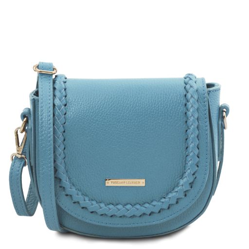 TL Bag Leather Shoulder bag Azure TL142218