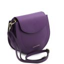 Tiche Leather Shoulder bag Purple TL142100