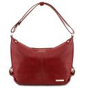 Sabrina Leather Hobo bag Red TL141479