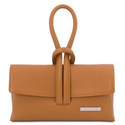 TL Bag Leather Clutch Cognac TL141990
