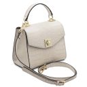 Atena Sac à Main en Cuir Effet Croco Beige TL6010