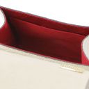 Atena Sac à Main en Cuir Effet Croco Beige TL6010