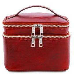 Eliot Beauty Case en Piel Rojo TL142045