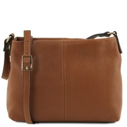 TL Bag Soft Leather Shoulder bag Cognac TL141720