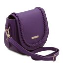 TL Bag Schultertasche aus Leder Purple TL142218