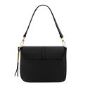 Nausica Leather Shoulder bag Black TL141598