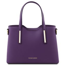 Olimpia Sac Cabas en Cuir - Petit Modèle Violet TL141521