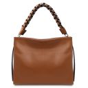 TL Bag Borsa a Spalla in Pelle Morbida Cognac TL142292