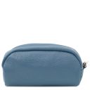 TL Bag Soft Leather Toiletry Case Light Blue TL142314