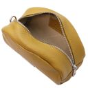 TL Bag Soft Leather Toiletry Case Mustard TL142314
