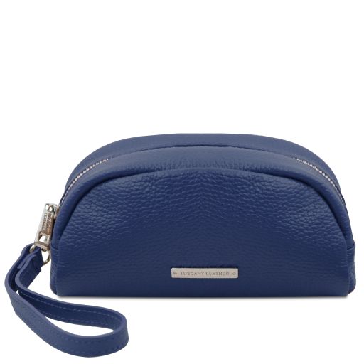 TL Bag Trousse in Pelle Morbida Blu scuro TL142314