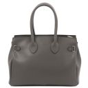 TL Bag Leather Handbag Grey TL142174