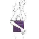 TL Bag Mochila Para Mujer en Piel Violeta TL142211