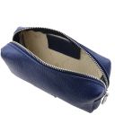 TL Bag Trousse in Pelle Morbida Blu scuro TL142315