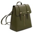 TL Bag Sac à dos Pour Femme en Cuir Vert Forêt TL142281