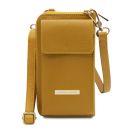 TL Bag Leather Wallet With Strap Mustard TL142323