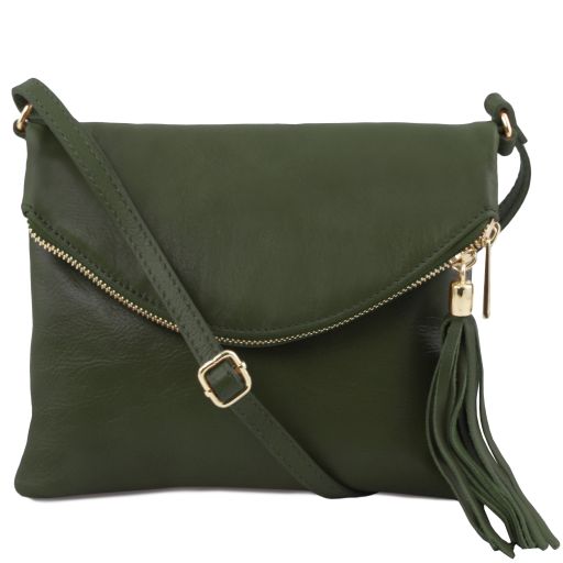 TL Young Bag Borsa a Tracolla con Nappa Verde Foresta TL141153
