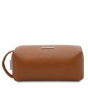TL Bag Reise - Kulturtasche aus Weichem Leder Cognac TL142324