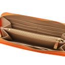 Eris Elégant Portefeuille en Cuir Entièrement Zippée Orange TL142318