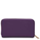 Eris Exclusive zip Around Leather Wallet Purple TL142318