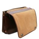 Siena Messenger Tasche aus Leder 2 Fächer Braun TL142243