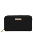 Eris Exclusive zip Around Leather Wallet Black TL142318