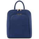 TL Bag Sac à dos Pour Femme en Cuir Saffiano Bleu foncé TL141631
