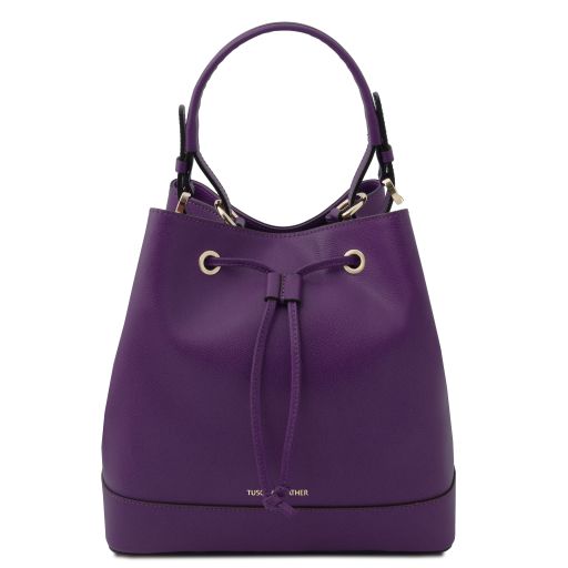 Minerva Borsa Secchiello in Pelle Viola TL142145