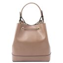 Minerva Leather Bucket bag Taupe TL142145