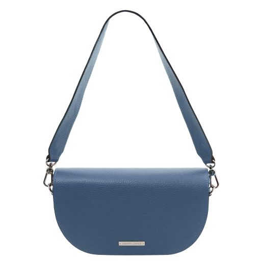 TL Bag Leather Shoulder bag Blue TL142310