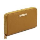 Eris Exclusive zip Around Leather Wallet Mustard TL142318