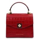 Atena Borsa a Mano in Pelle Stampa Cocco Rosso TL142267